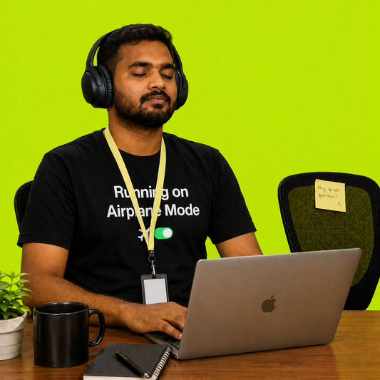 Airplane Mode Permanent — Bengali Burnout Graphic T-Shirt | Machh Bhat